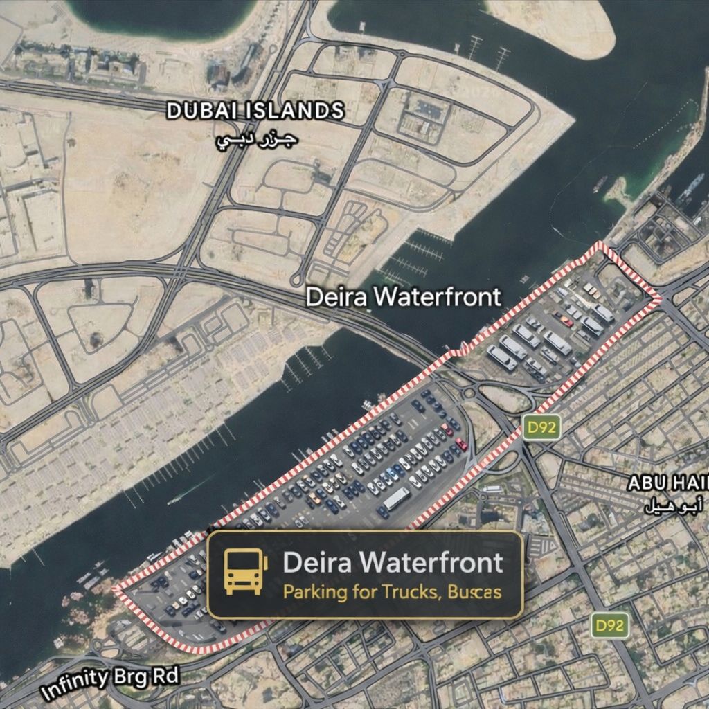 Deira Waterfront fleet parking Dubai