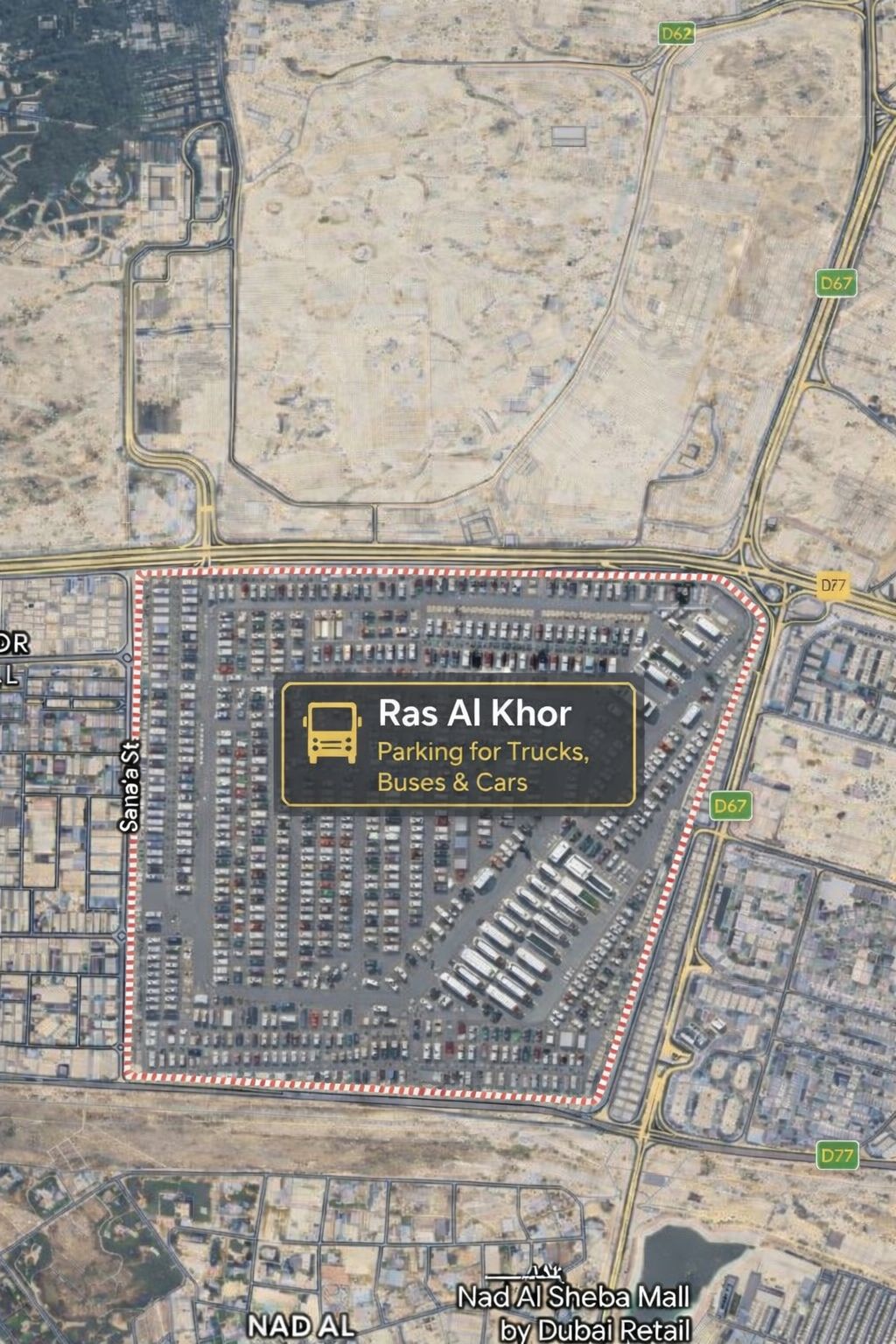 Ras Al Khor industrial parking Dubai
