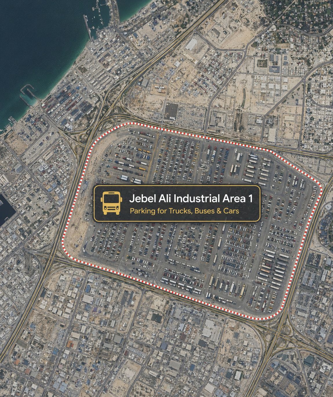 Jebel Ali Industrial truck parking Dubai